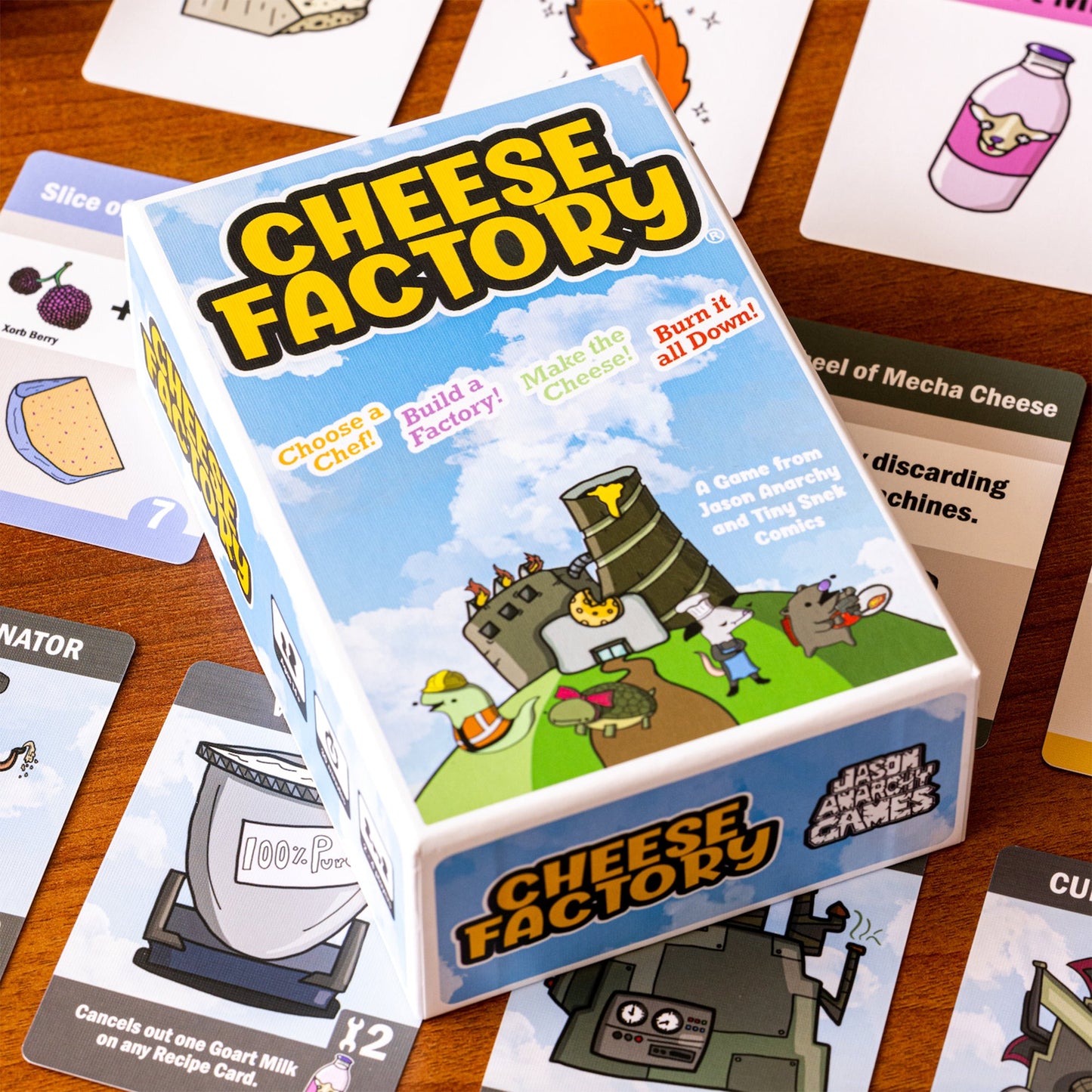 Cheese Factory Board Game - Trò chơi thẻ bài xây dựng nhà máy - Jason Anarchy Games
