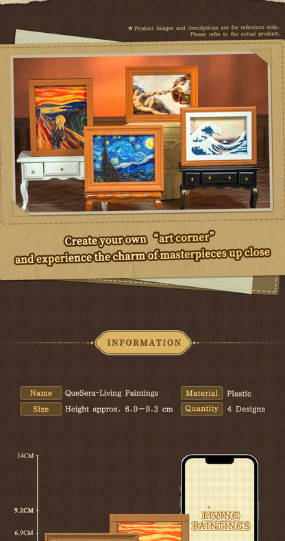 QUESERA - LIVING PAINTINGS - Mô hình Blind Box Nghệ thuật - 52TOYS