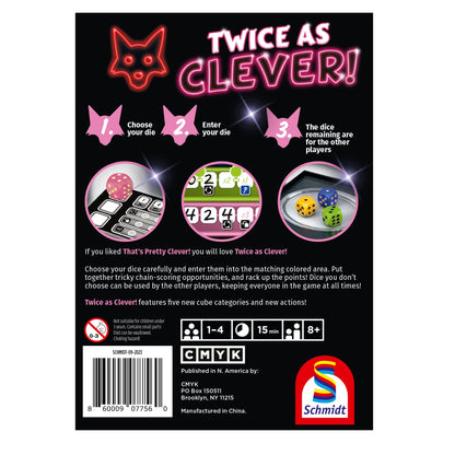 Twice as Clever Board Game - Trò Chơi Xúc Xắc Chiến Thuật - CMYK