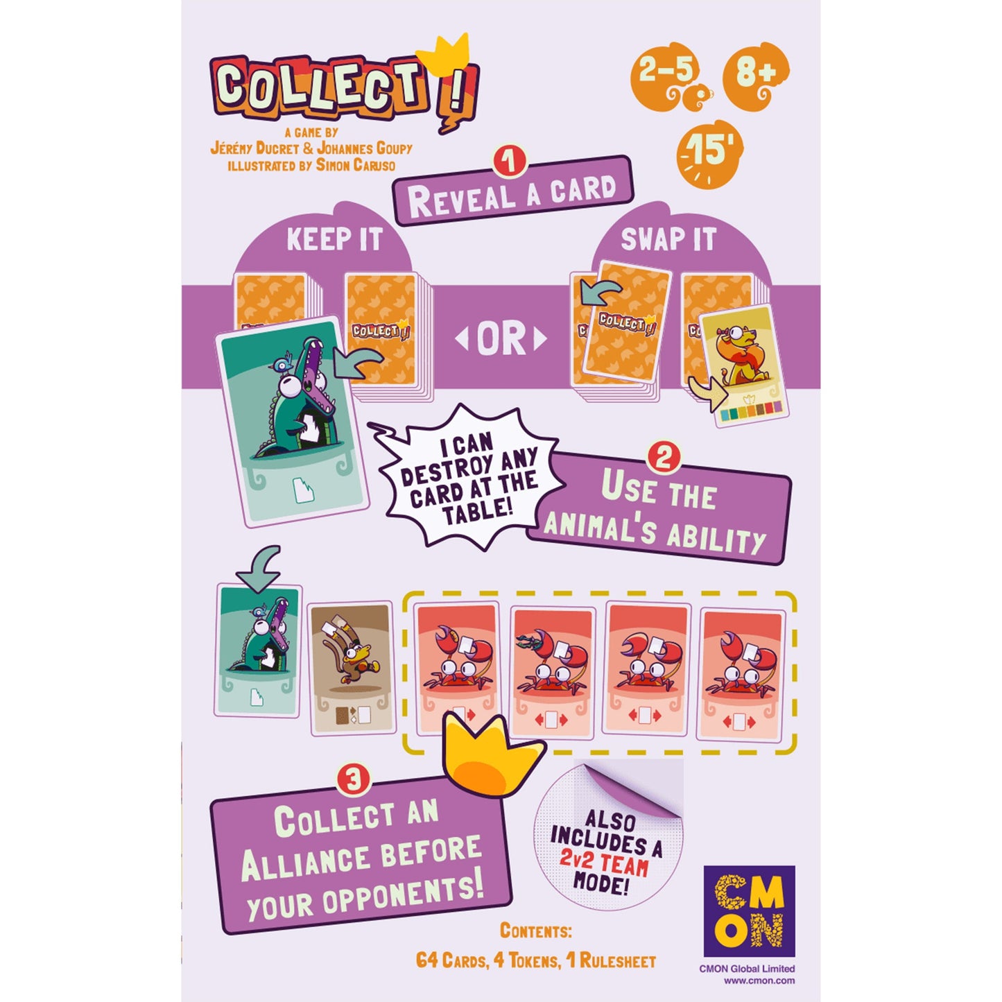 Collect! Card Game - Trò chơi thẻ bài chiến thuật động vật - CMON