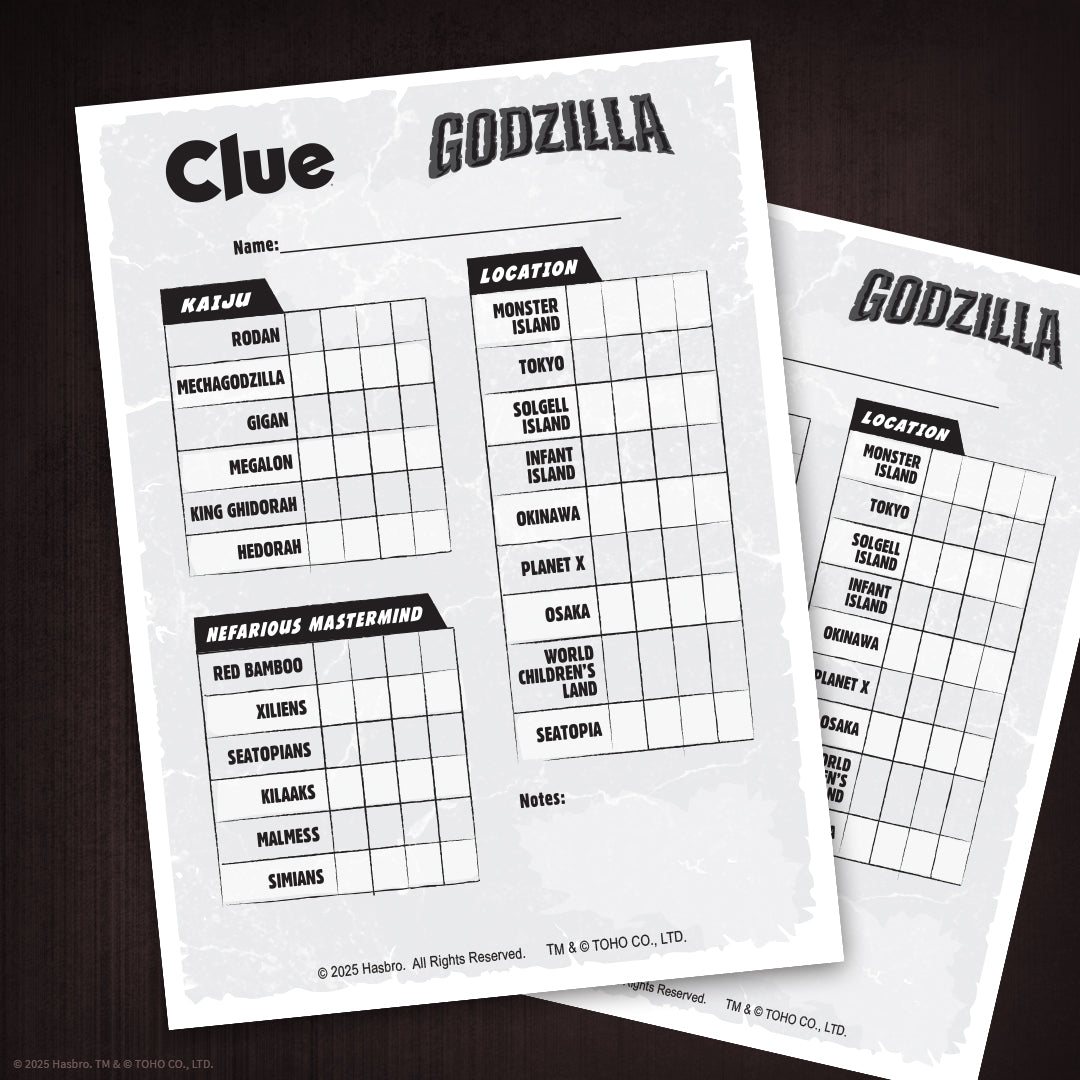 CLUE®: Godzilla - Trò chơi Board Game Trinh thám - The Op Games