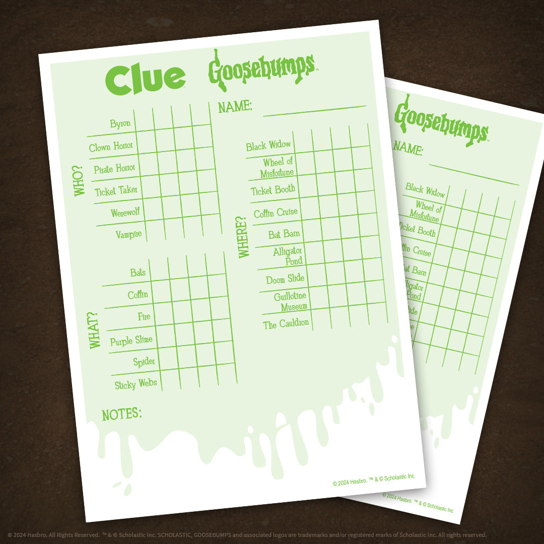 CLUE®: Goosebumps - Board Game Trinh Thám Kinh Dị - The Op Games