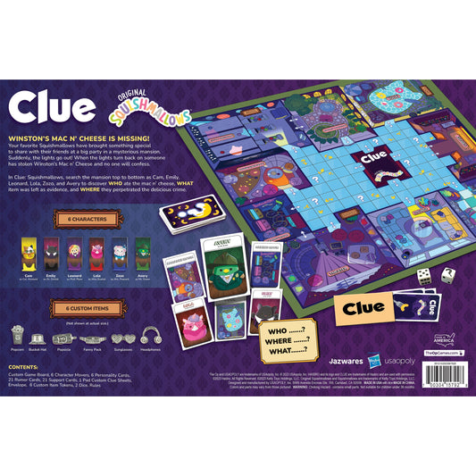 Clue®: Original Squishmallows™ - Board game giải đố tìm thủ phạm - The Op Games