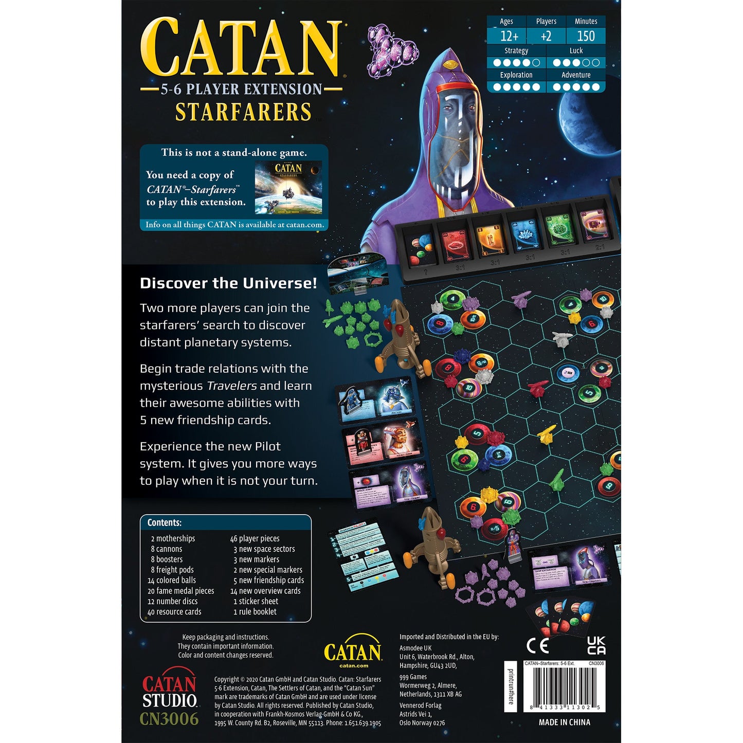 CATAN Starfarers 2nd Edition 5-6 Player Extension - Bản mở rộng board game chiến thuật - Asmodee