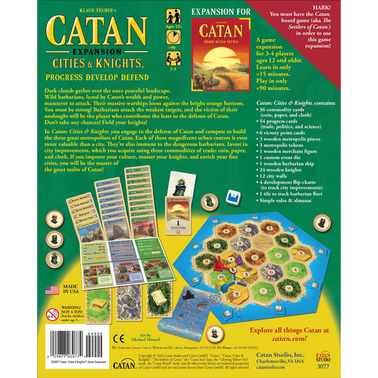 CATAN - Cities and Knights (5th Edition) - Bản mở rộng trò chơi chiến thuật - Catan Studio