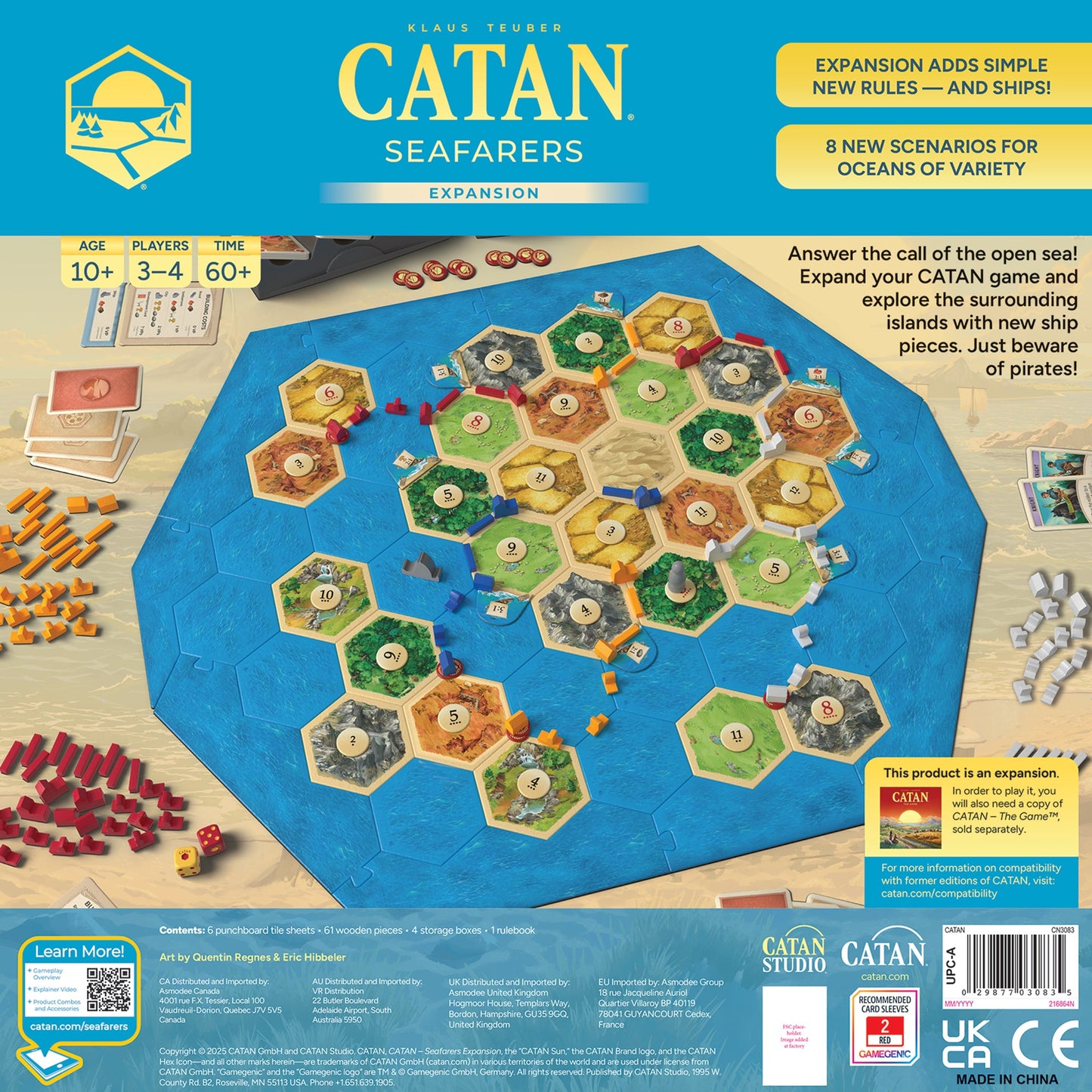 CATAN Seafarers Board Game Expansion (6th Edition) - Bản mở rộng board game chiến thuật - Catan Studio