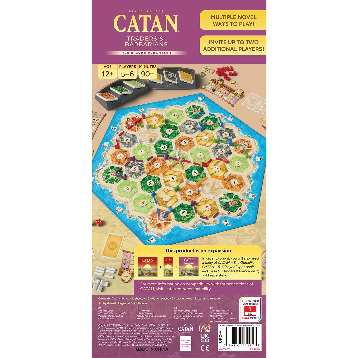CATAN® – Traders & Barbarians 5-6 Player Expansion - Bản mở rộng 5-6 người chơi - Catan Studio
