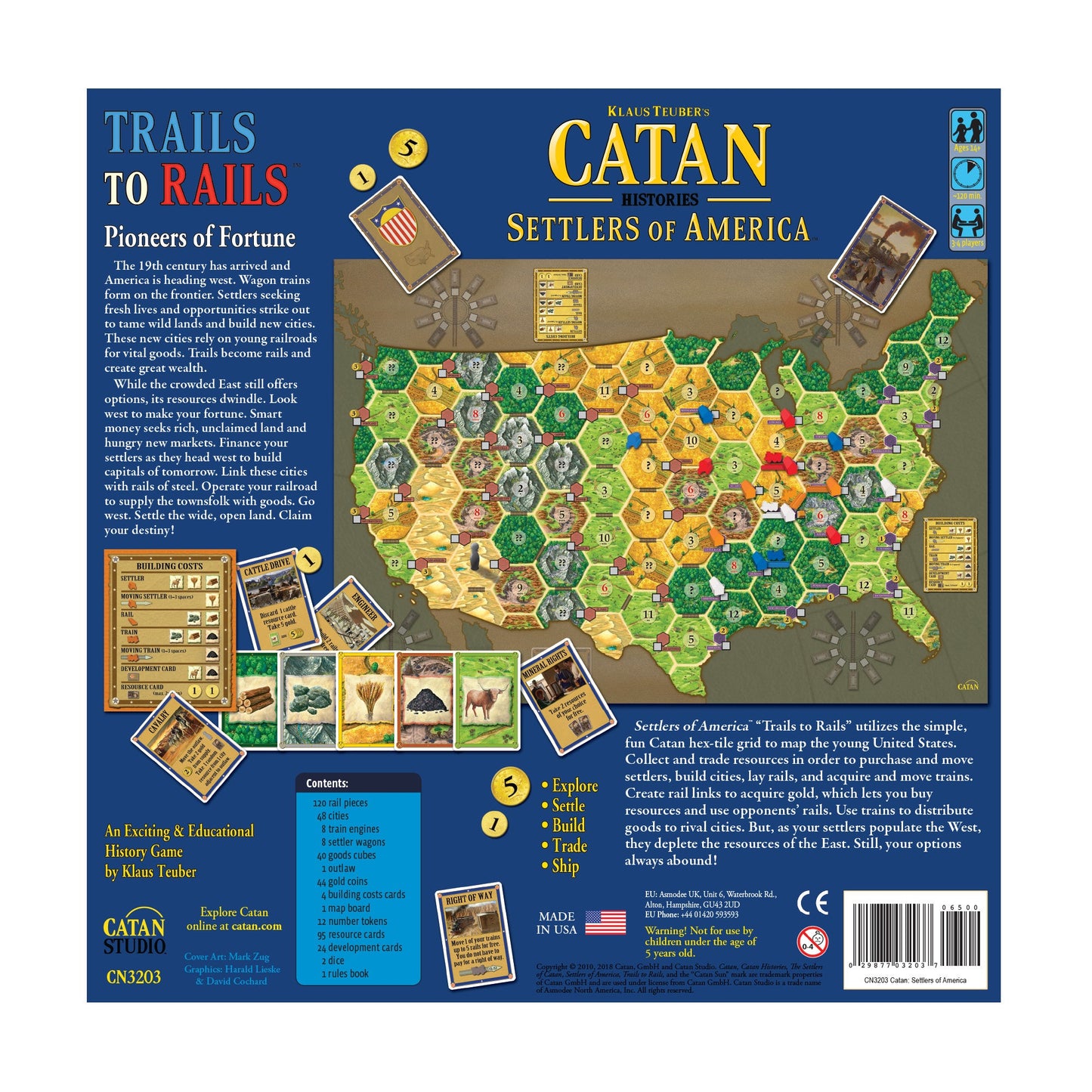 CATAN Histories Settlers of America - Trò chơi bàn cờ chiến thuật - Catan Studio