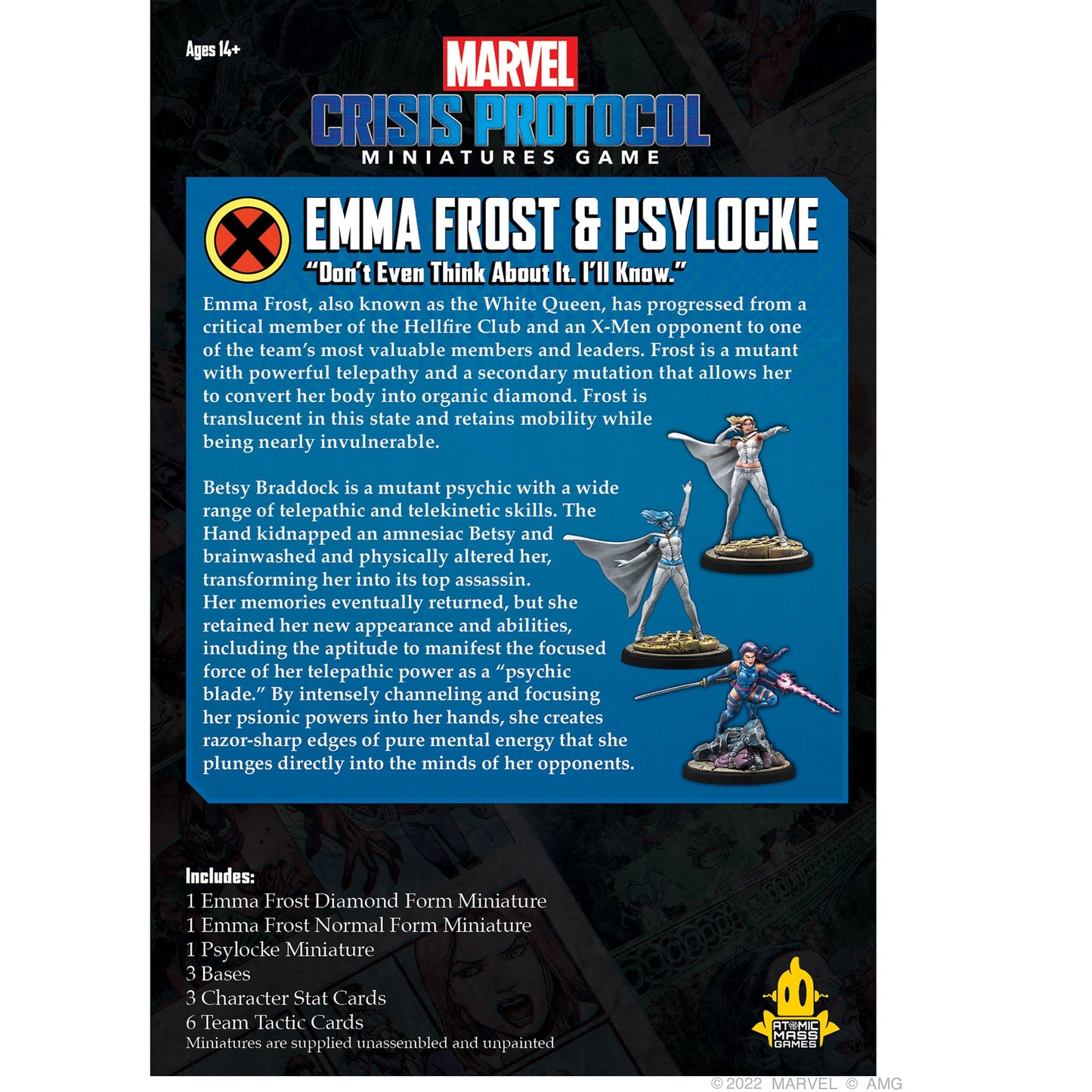 Marvel Crisis Protocol Emma Frost & Psylocke Character Pack - Bộ Mở Rộng Board Game Chiến Thuật - Atomic Mass Games - Hình ảnh chi tiết 2