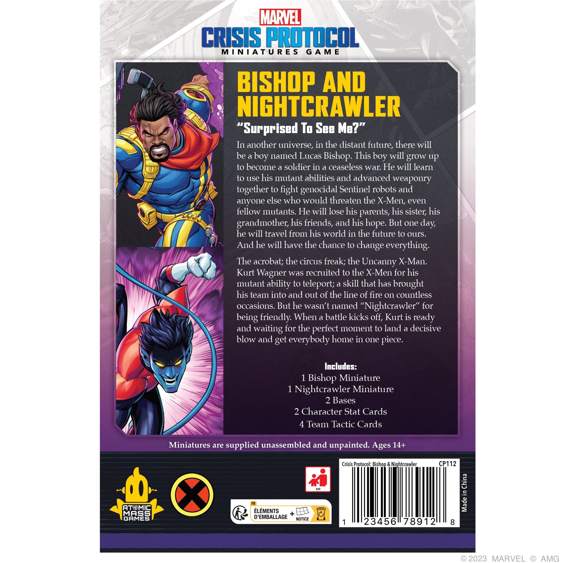 Marvel: Crisis Protocol - Bishop & Nightcrawler | Board Game Chiến Thuật | Atomic Mass Games - Hình ảnh chi tiết 2