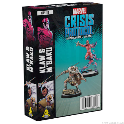 Marvel Crisis Protocol Klaw & M'Baku CHARACTER PACK - Board Game Chiến Thuật - Atomic Mass Games - Hình ảnh sản phẩm