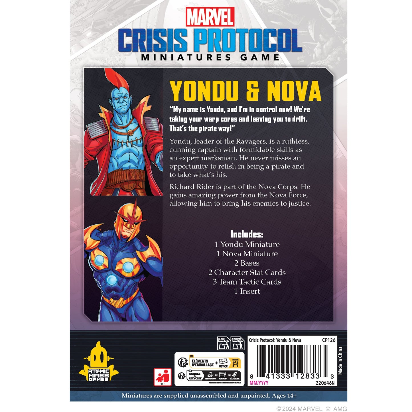 Marvel: Crisis Protocol - Yondu & Nova | Board Game Chiến Thuật | Atomic Mass Games - Hình ảnh chi tiết 2