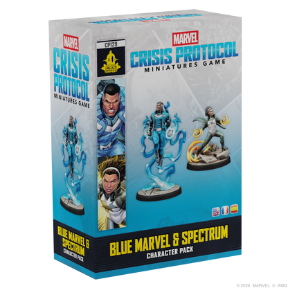 Marvel: Crisis Protocol - Blue Marvel & Spectrum | Mô Hình Board Game Chiến Thuật | Atomic Mass Games - Hình ảnh sản phẩm