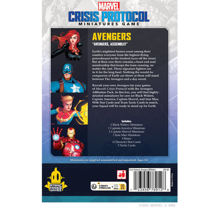 Marvel: Crisis Protocol – Avengers Affiliation Pack - Bộ Mô Hình Chiến Thuật Siêu Anh Hùng - Atomic Mass Games - Hình ảnh chi tiết 2