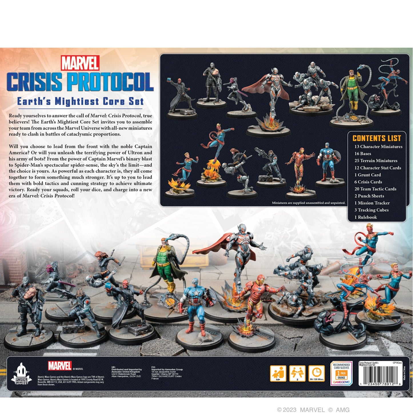 Marvel: Crisis Protocol Miniatures Game - Earth's Mightiest Core Set - Bộ Cờ Sa Bàn Chiến Thuật - Atomic Mass Games - Hình ảnh chi tiết 2