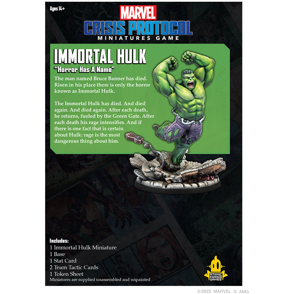 Marvel: Crisis Protocol - Immortal Hulk Character Pack - Mô Hình Trò Chơi Chiến Thuật - Atomic Mass Games - Hình ảnh chi tiết 2