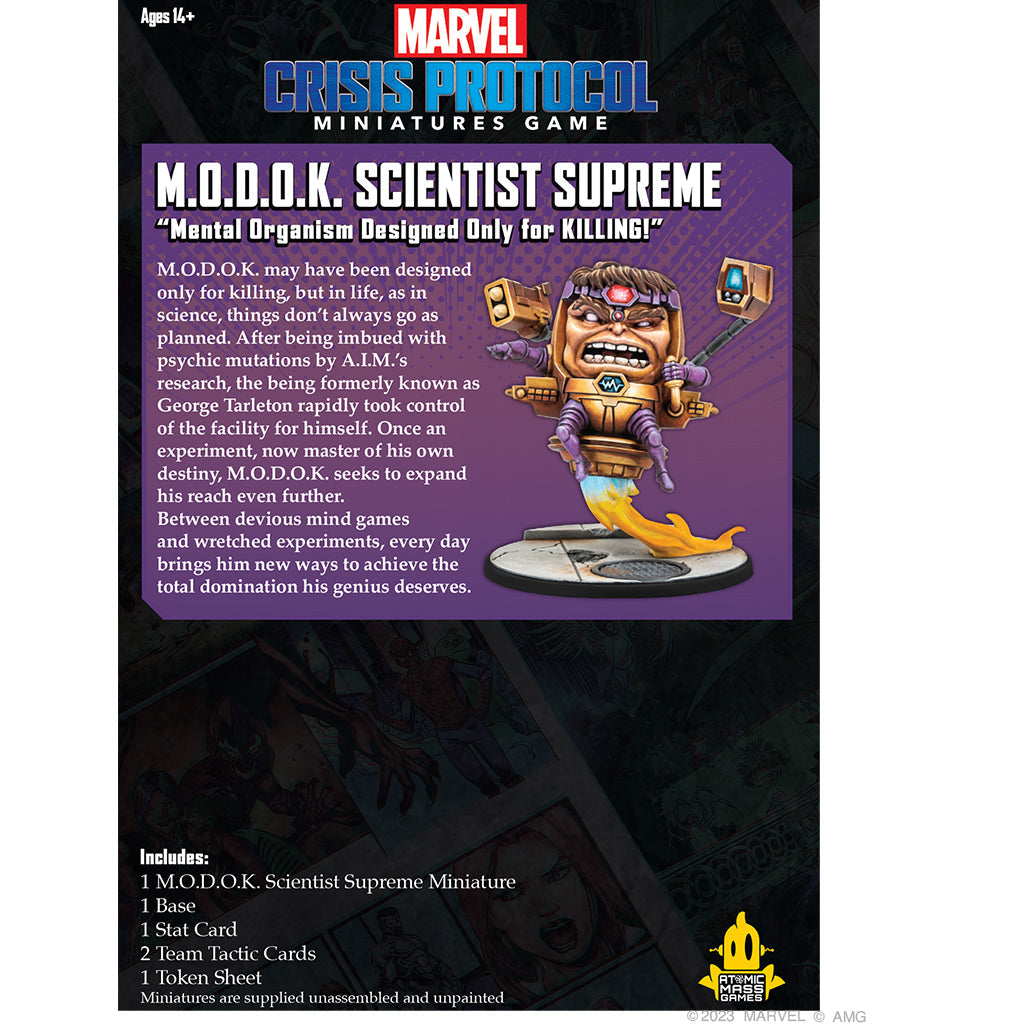 Marvel Crisis Protocol M.O.D.O.K. Scientist Supreme CHARACTER PACK Mô Hình Board Game Chiến Thuật Atomic Mass Games - Hình ảnh chi tiết 2