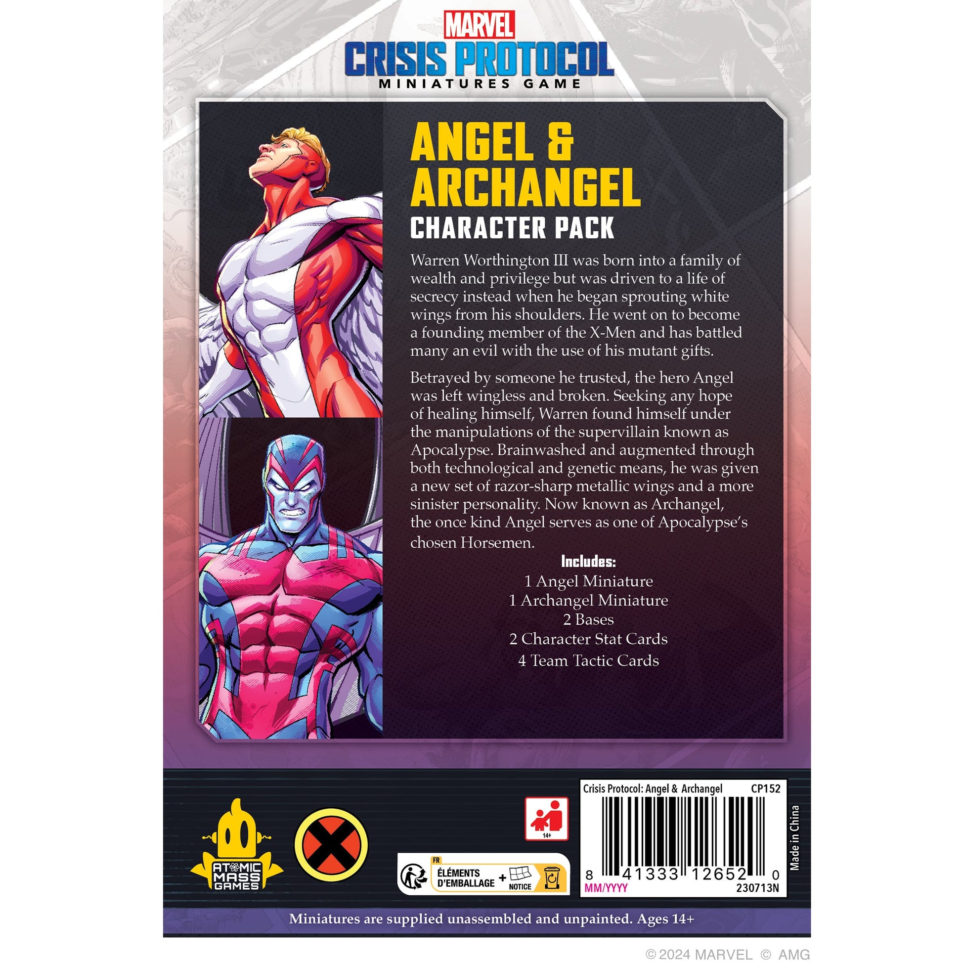 Marvel: Crisis Protocol - Angel & Archangel | Mô Hình Board Game Chiến Thuật | Atomic Mass Games - Hình ảnh chi tiết 2