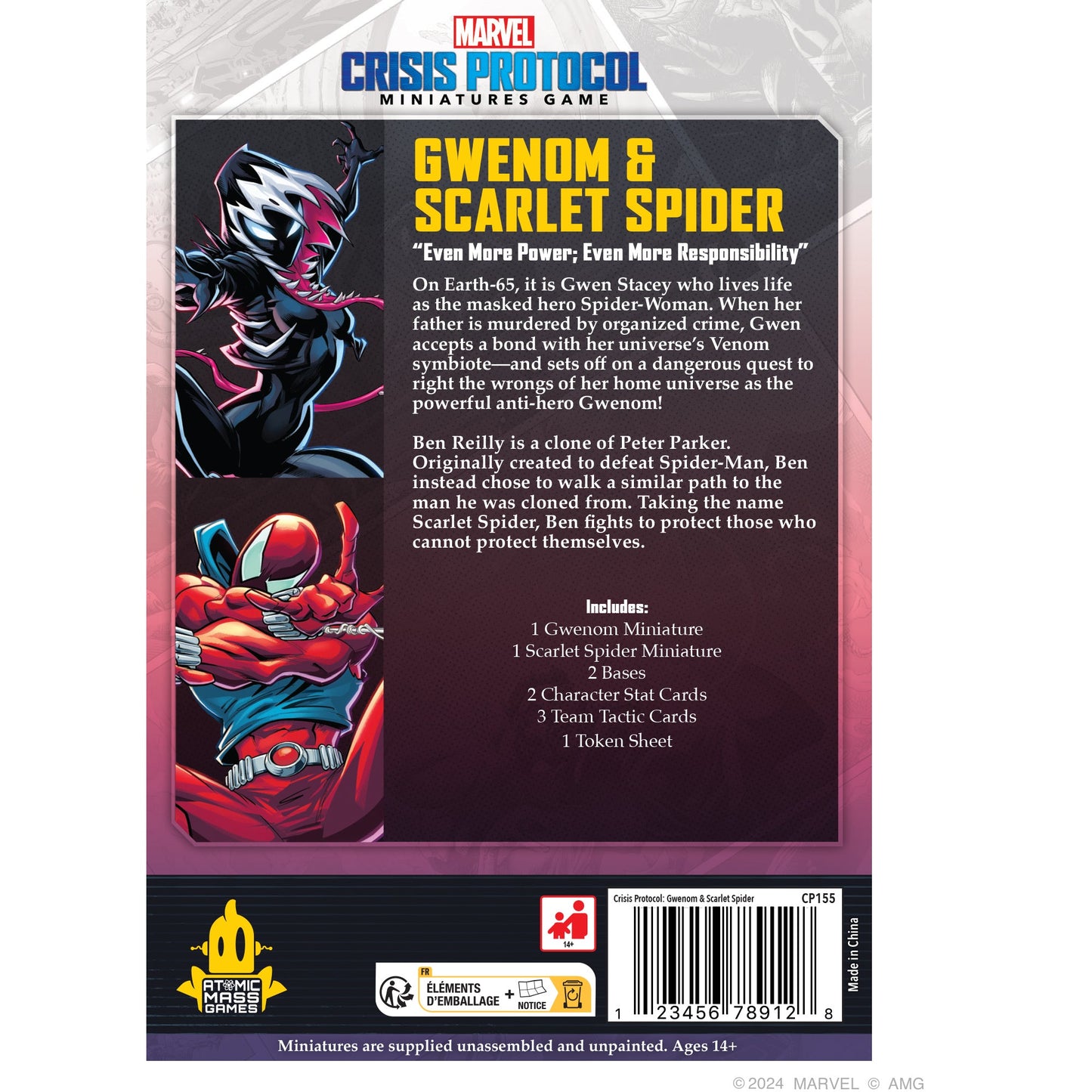 Marvel: Crisis Protocol – Gwenom & Scarlet Spider Character Pack - Board game chiến thuật - Atomic Mass Games - Hình ảnh chi tiết 2