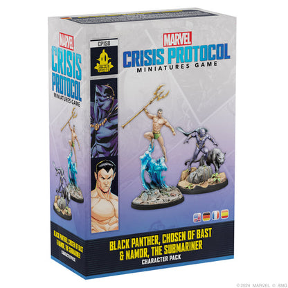 Marvel: Crisis Protocol - Black Panther, Chosen of Bast & Namor, the Sub-Mariner | Bộ Mở Rộng Board Game Chiến Thuật | Atomic Mass Games - Hình ảnh sản phẩm