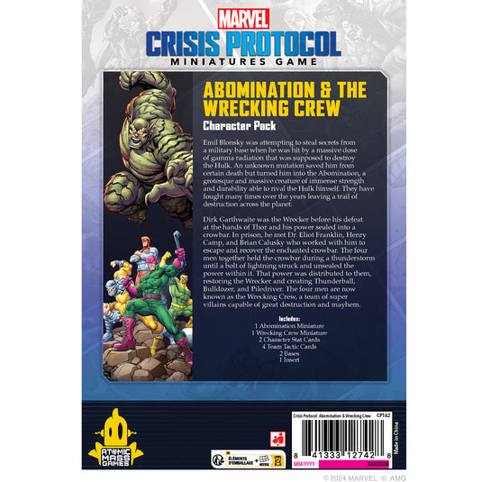 Marvel: Crisis Protocol - Abomination & Wrecking Crew - Bộ Mô Hình Chiến Thuật - Atomic Mass Games - Hình ảnh chi tiết 2