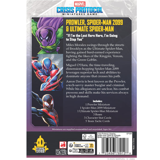 Marvel: Crisis Protocol - Prowler, Spider-Man 2099 & Ultimate Spider-Man - Bộ Mở Rộng Mô Hình Chiến Thuật - Atomic Mass Games - Hình ảnh chi tiết 2