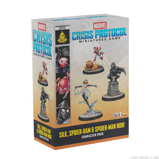 Marvel: Crisis Protocol - Silk, Spider-Ham & Spider-Man Noir | Bộ Mở Rộng Board Game Chiến Thuật | Atomic Mass Games
