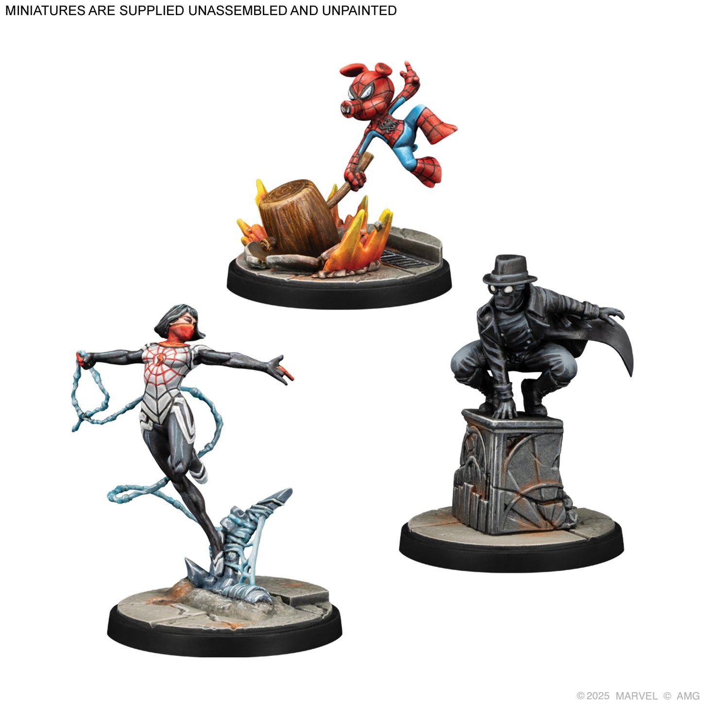 Marvel: Crisis Protocol - Silk, Spider-Ham & Spider-Man Noir | Bộ Mở Rộng Board Game Chiến Thuật | Atomic Mass Games - Góc nhìn khác 3