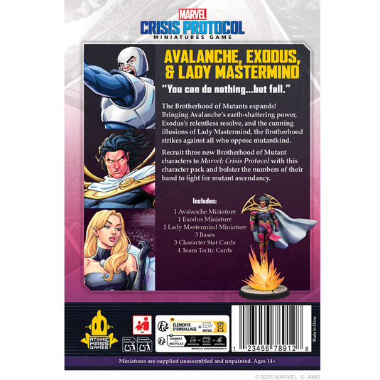 Marvel: Crisis Protocol - Avalanche, Exodus & Lady Mastermind - Bộ Mở Rộng Miniature Games - Atomic Mass Games - Hình ảnh chi tiết 2