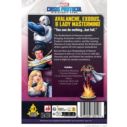 Marvel: Crisis Protocol - Avalanche, Exodus & Lady Mastermind - Bộ Mở Rộng Miniature Games - Atomic Mass Games - Hình ảnh chi tiết 2
