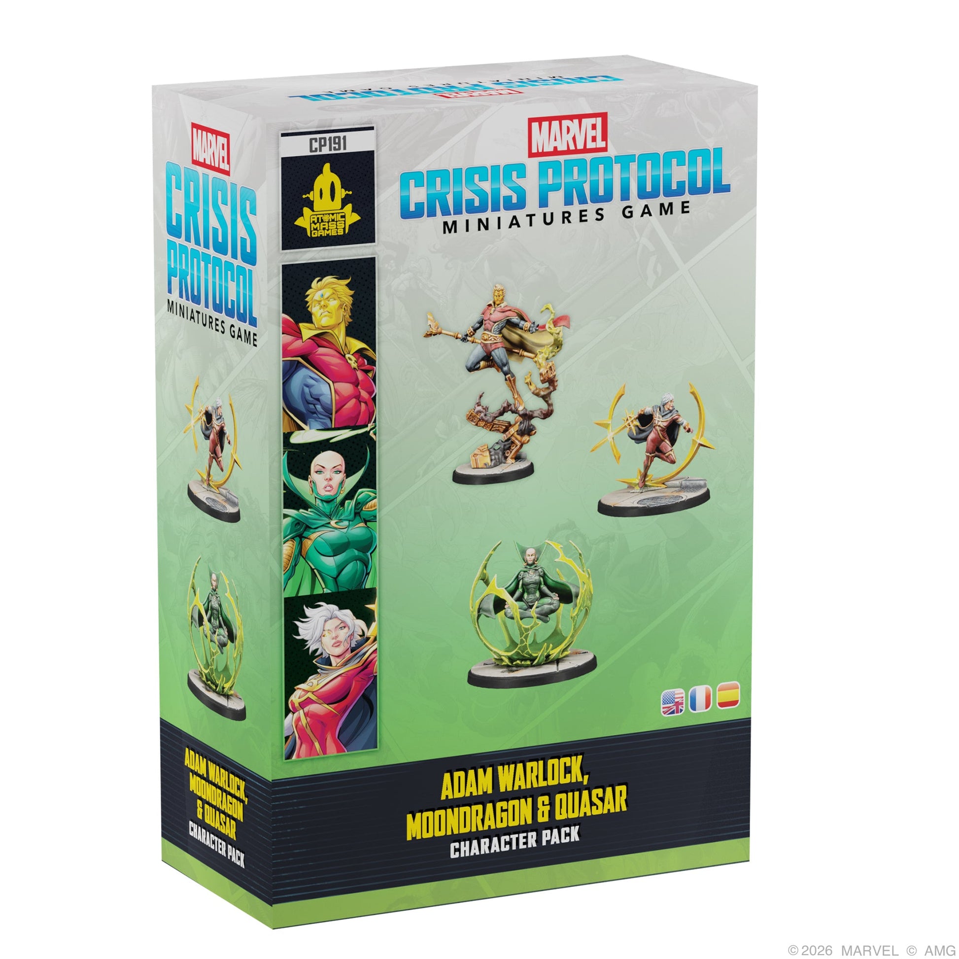 Marvel: Crisis Protocol – Adam Warlock, Moondragon & Quasar | Board Game Chiến Thuật | Atomic Mass Games - Hình ảnh sản phẩm