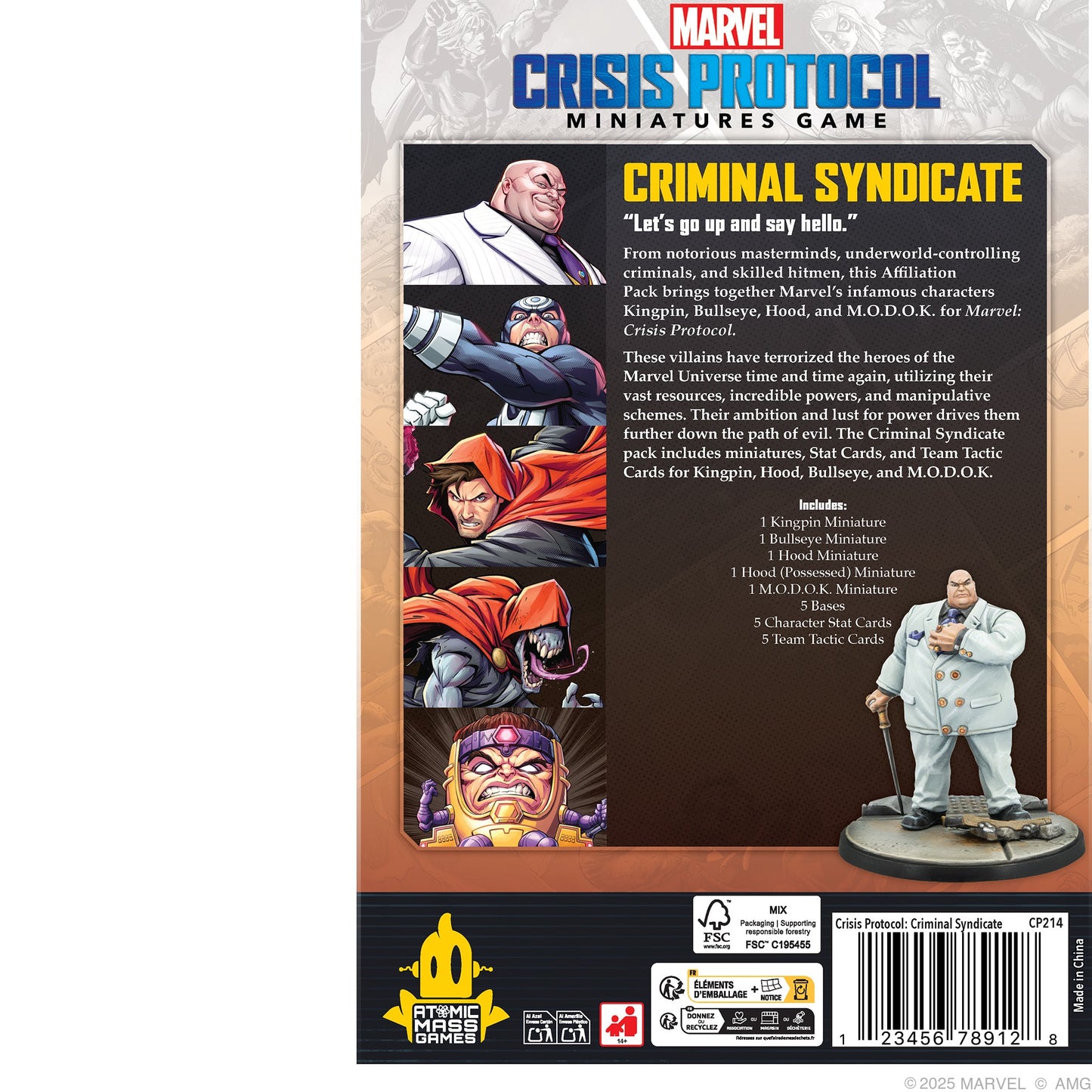 Marvel: Crisis Protocol - Criminal Syndicate Affiliation Pack - Board game chiến thuật - Atomic Mass Games - Hình ảnh chi tiết 2