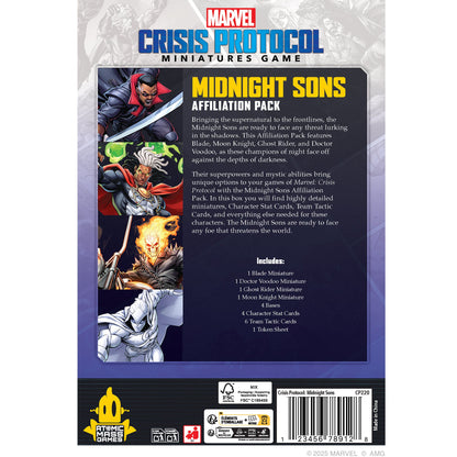 Marvel: Crisis Protocol - Midnight Sons Affiliation Pack | Board Game Chiến Thuật | Atomic Mass Games