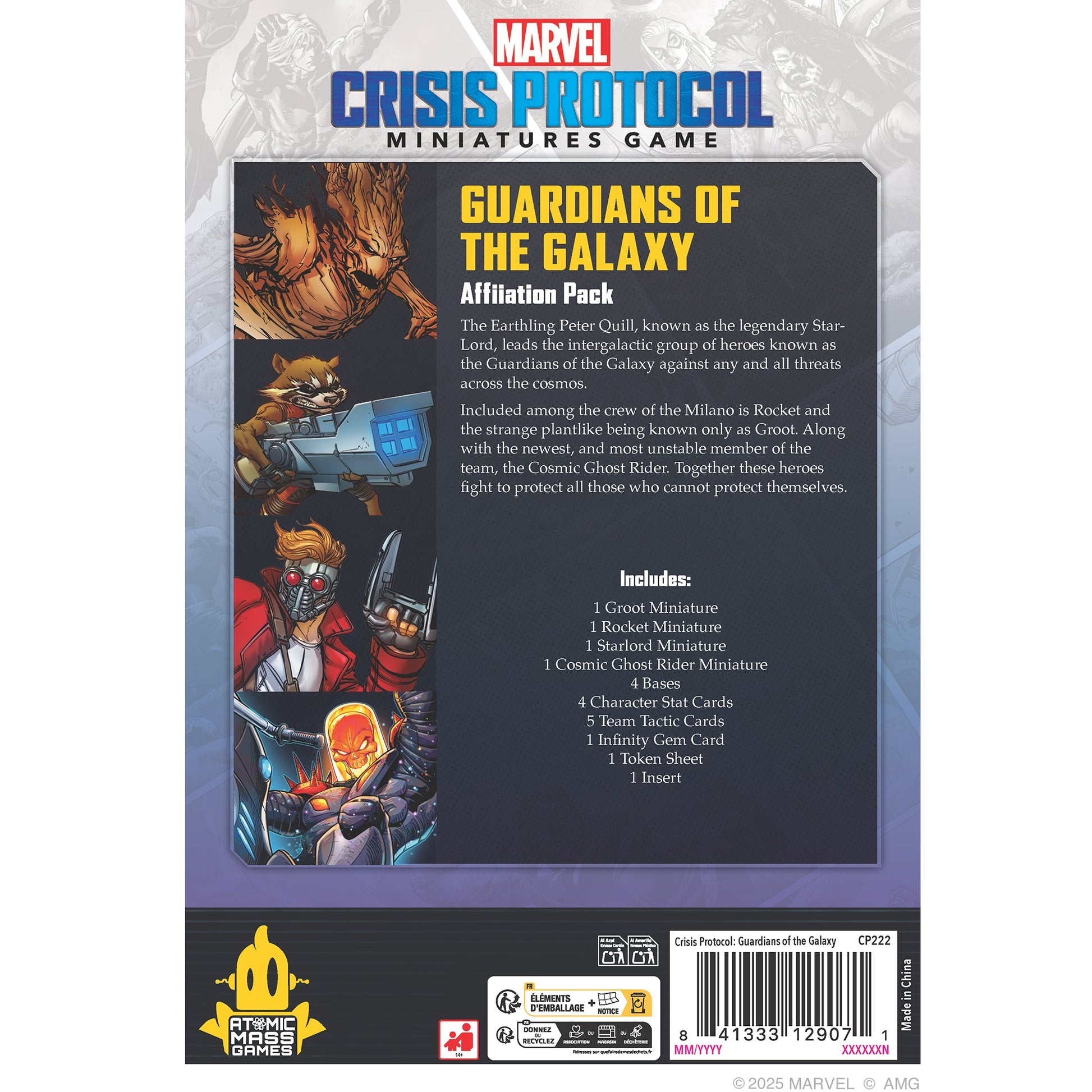 Marvel: Crisis Protocol – Guardians of the Galaxy Affiliation Pack - Bộ Mô Hình Chiến Thuật - Atomic Mass Games - Hình ảnh chi tiết 2