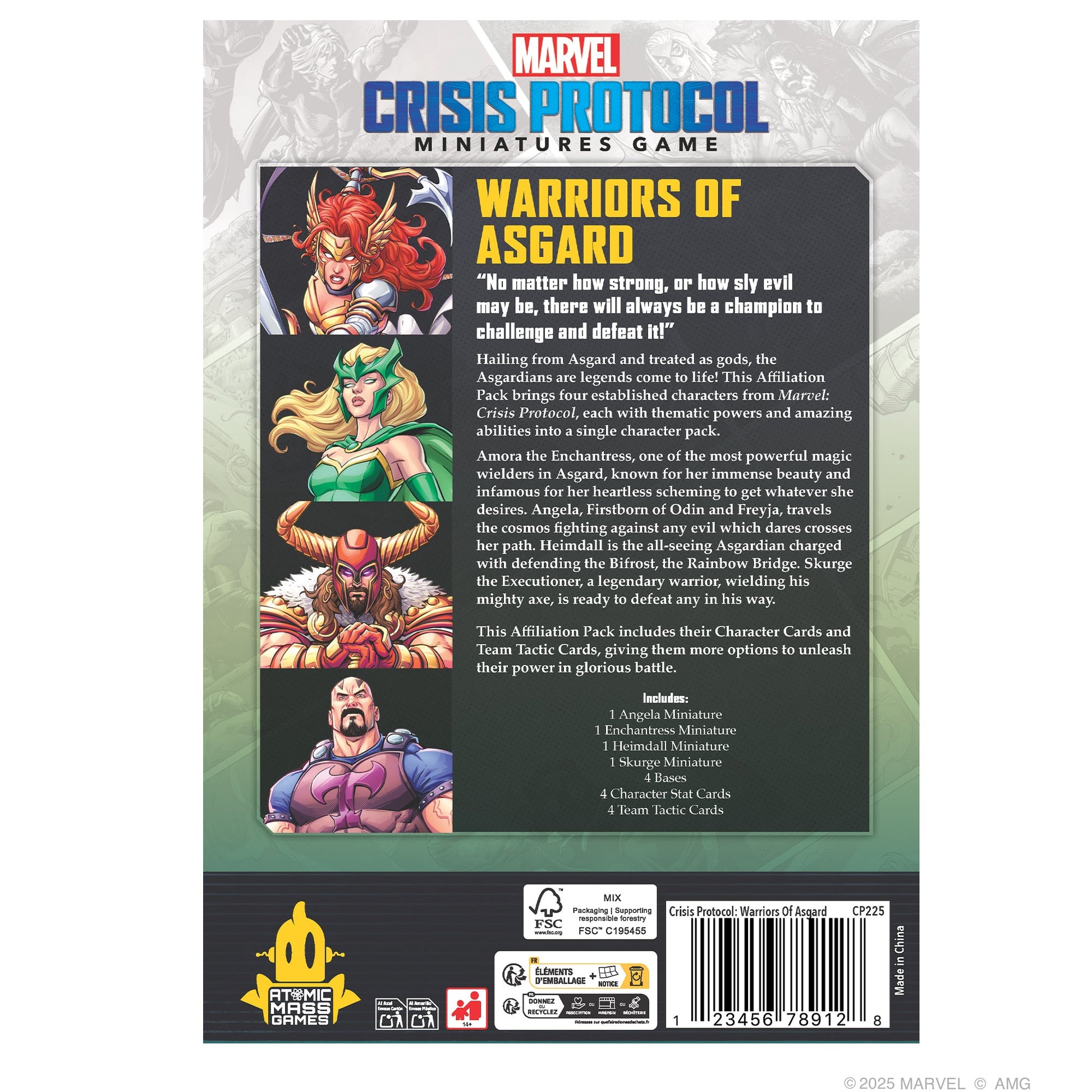 Marvel: Crisis Protocol - Warriors of Asgard Affiliation Pack - Board Game Chiến Thuật - Atomic Mass Games - Hình ảnh chi tiết 2