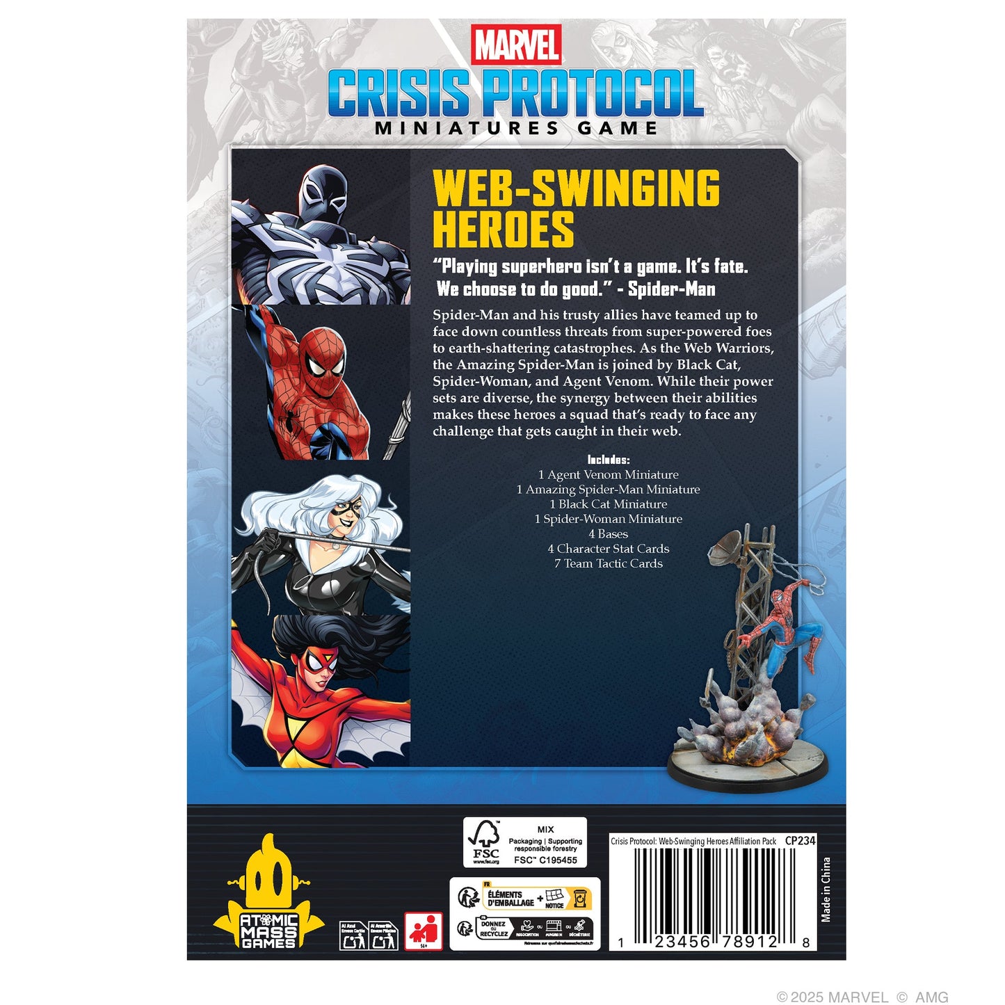 Marvel: Crisis Protocol - Web-Swinging Heroes - Board Game Chiến Thuật - Atomic Mass Games