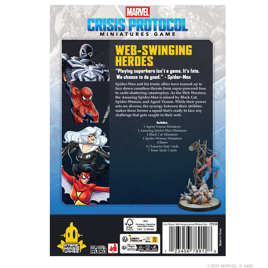 Marvel: Crisis Protocol - Web-Swinging Heroes - Board Game Chiến Thuật - Atomic Mass Games