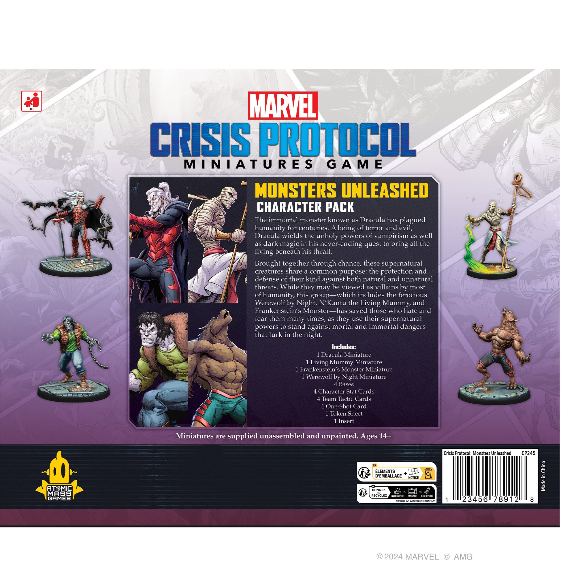 Marvel: Crisis Protocol - Monsters Unleashed Character Pack | Board Game Chiến Thuật | Atomic Mass Games - Hình ảnh chi tiết 2