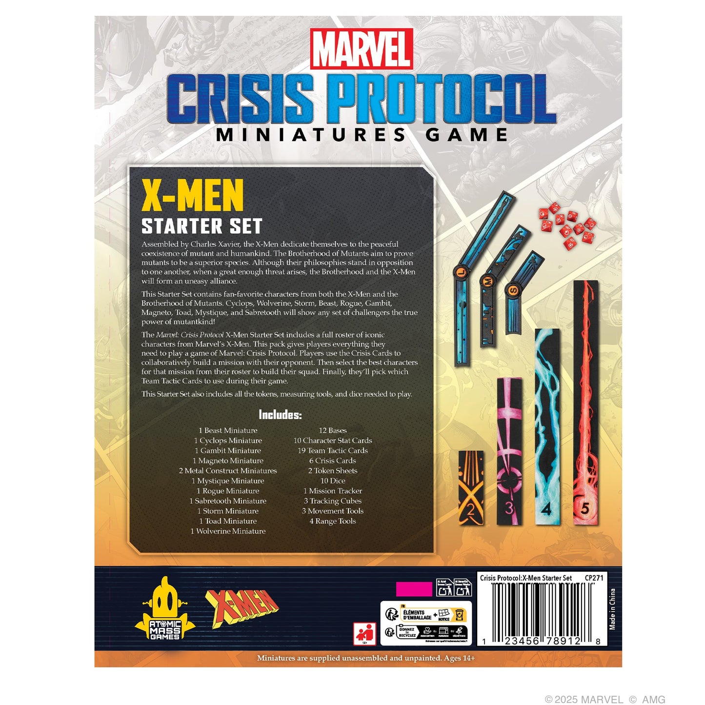 Marvel: Crisis Protocol - X-Men Starter Set - Bộ Trò Chơi Mô Hình Chiến Thuật - Atomic Mass Games