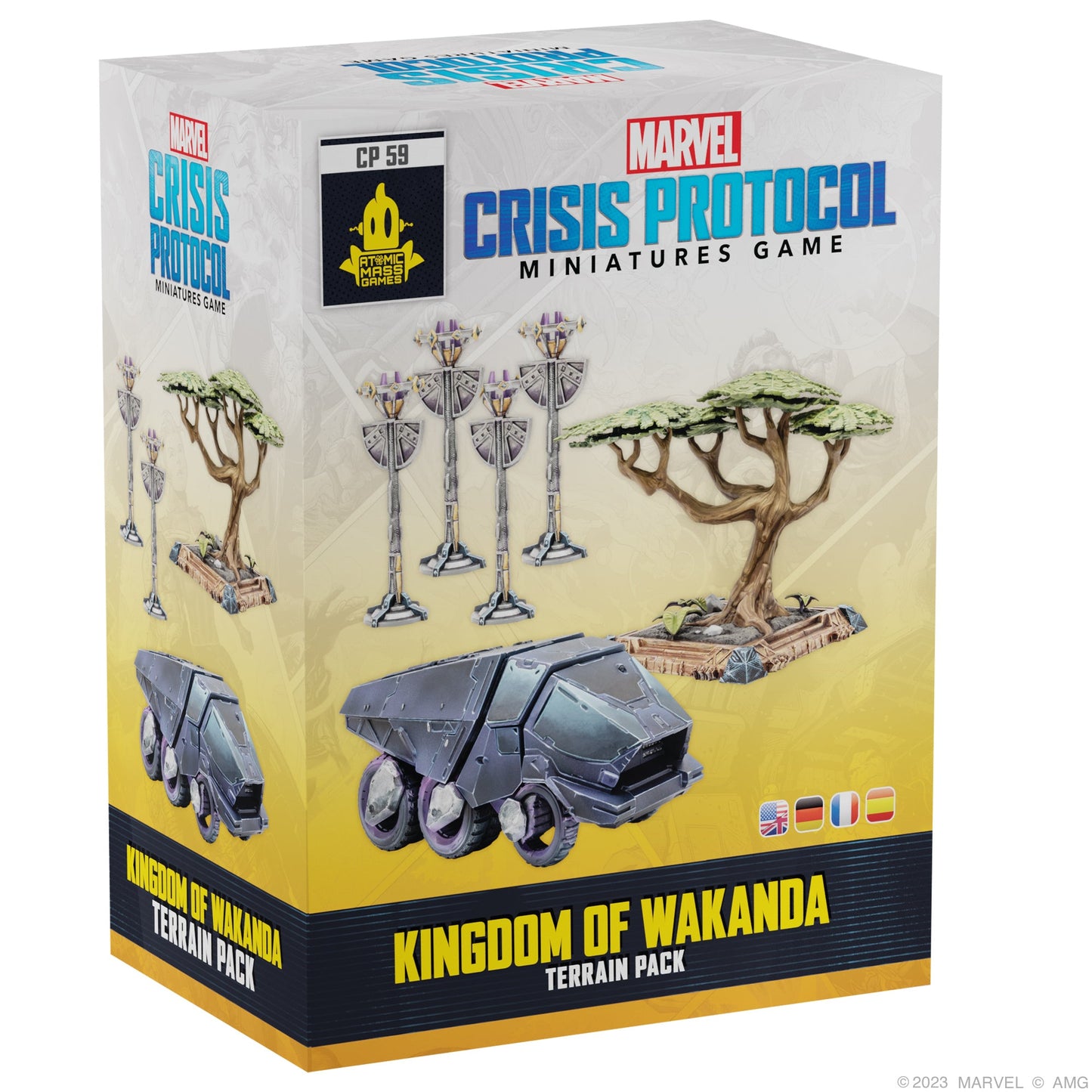 Marvel: Crisis Protocol - Kingdom of Wakanda Terrain Pack - Bộ Sa Bàn Chiến Thuật - Atomic Mass Games - Hình ảnh sản phẩm