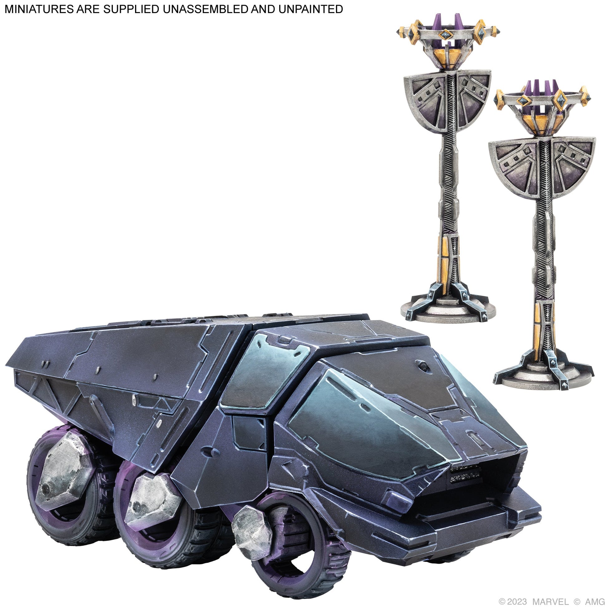 Marvel: Crisis Protocol - Kingdom of Wakanda Terrain Pack - Bộ Sa Bàn Chiến Thuật - Atomic Mass Games - Góc nhìn khác 3