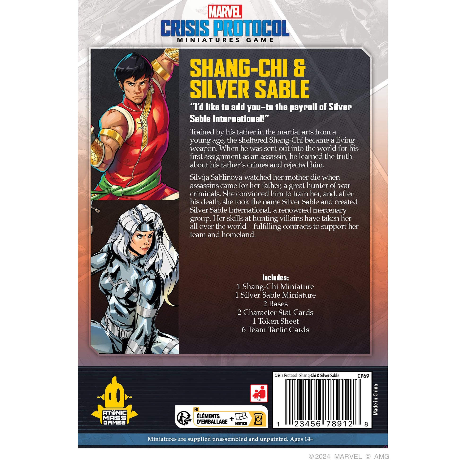 Marvel: Crisis Protocol - Shang Chi & Silver Sable | Board Game Chiến Thuật | Atomic Mass Games - Hình ảnh chi tiết 2