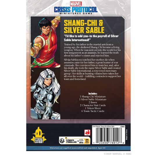 Marvel: Crisis Protocol - Shang Chi & Silver Sable | Board Game Chiến Thuật | Atomic Mass Games - Hình ảnh chi tiết 2