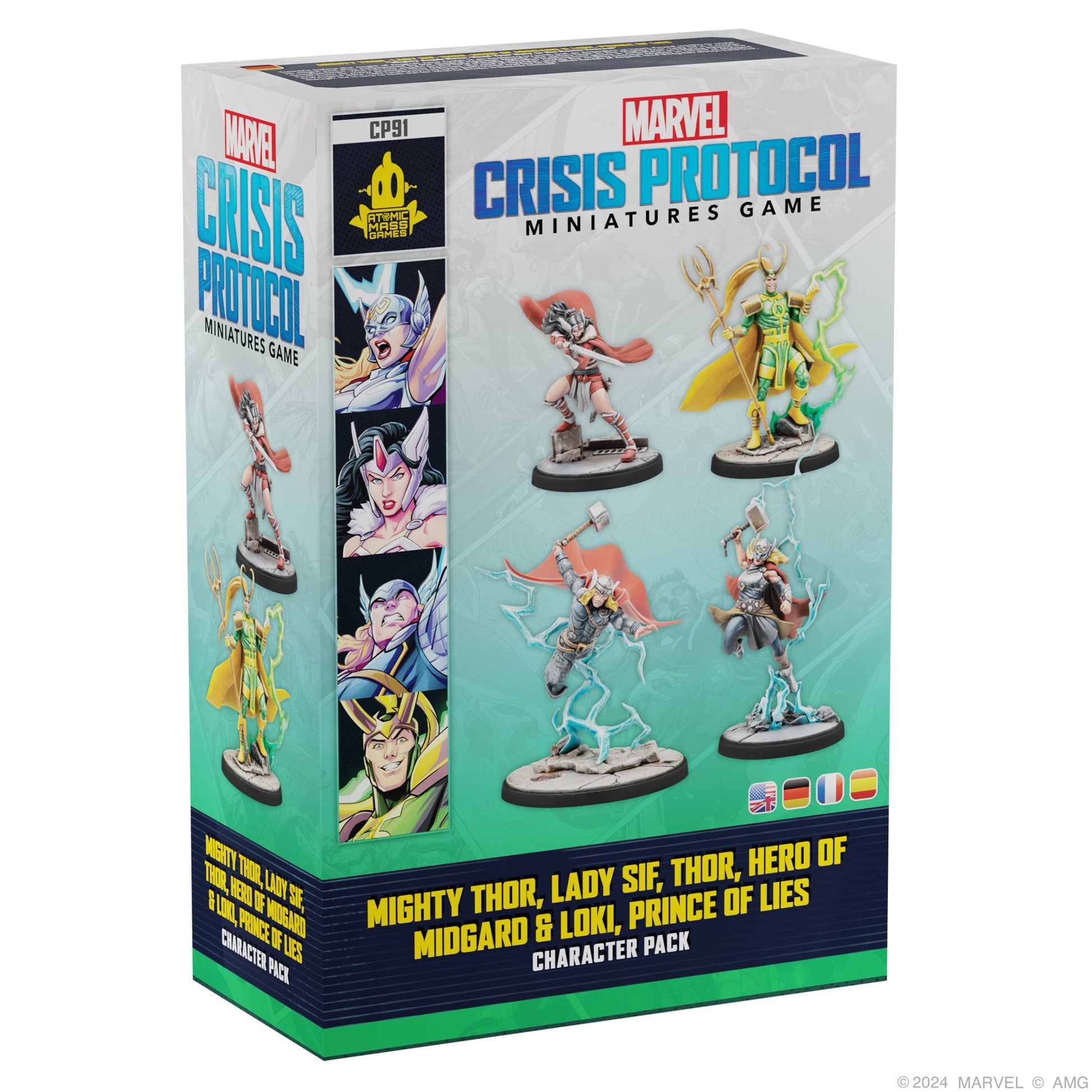 Marvel: Crisis Protocol – Mighty Thor, Lady Sif, Thor, Hero of Midgard & Loki, Prince of Lies | Bộ Mô Hình Board Game Chiến Thuật | Atomic Mass Games - Hình ảnh sản phẩm