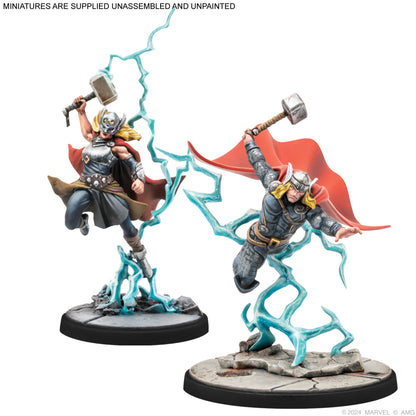 Marvel: Crisis Protocol – Mighty Thor, Lady Sif, Thor, Hero of Midgard & Loki, Prince of Lies | Bộ Mô Hình Board Game Chiến Thuật | Atomic Mass Games - Góc nhìn khác 3