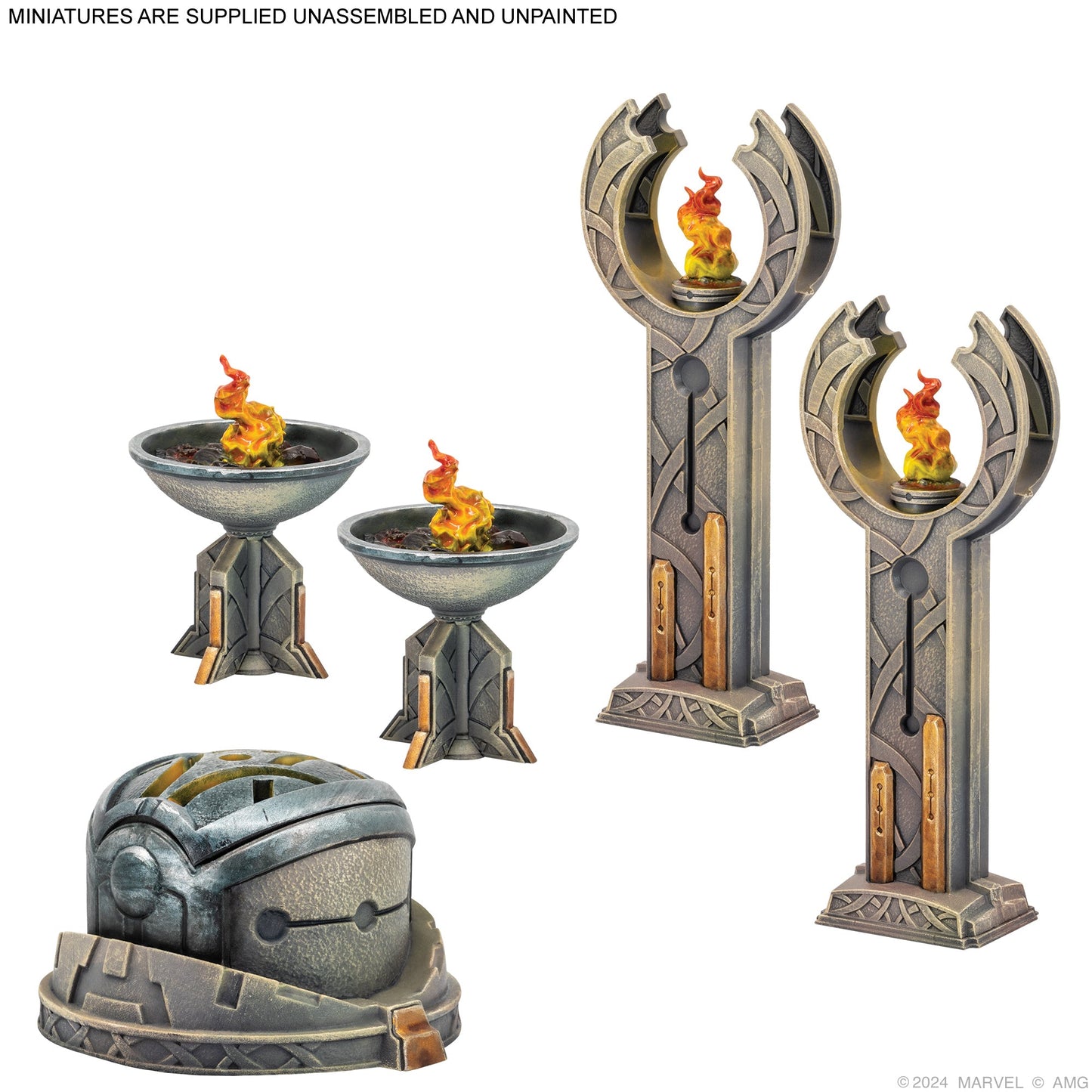 Marvel: Crisis Protocol – Battle for Asgard Terrain Pack | Bộ Địa Hình Asgard | Atomic Mass Games - Hình ảnh bổ sung 4