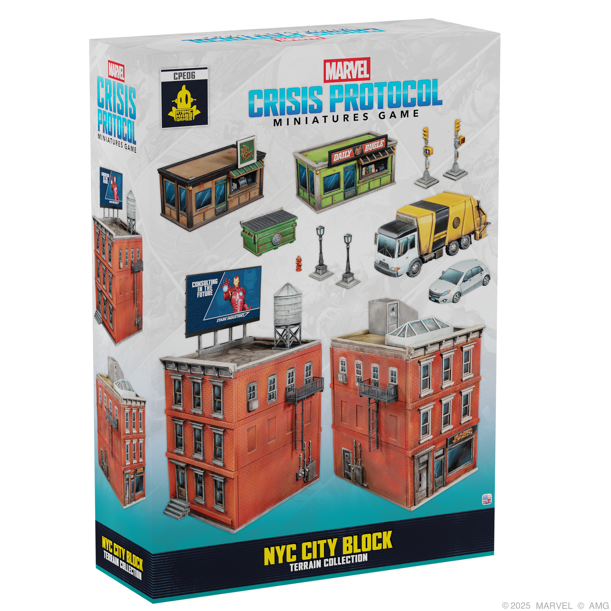 Marvel: Crisis Protocol - NYC City Block Terrain Collection - Bộ Sa Bàn Địa Hình Thành Phố - Atomic Mass Games - Hình ảnh sản phẩm