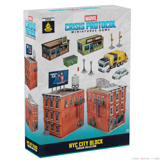 Marvel: Crisis Protocol - NYC City Block Terrain Collection - Bộ Sa Bàn Địa Hình Thành Phố - Atomic Mass Games - Hình ảnh sản phẩm