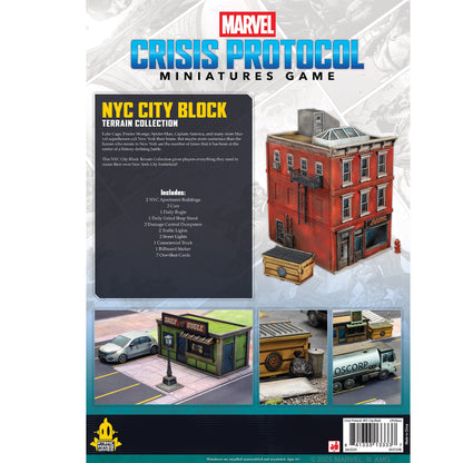 Marvel: Crisis Protocol - NYC City Block Terrain Collection - Bộ Sa Bàn Địa Hình Thành Phố - Atomic Mass Games - Hình ảnh chi tiết 2