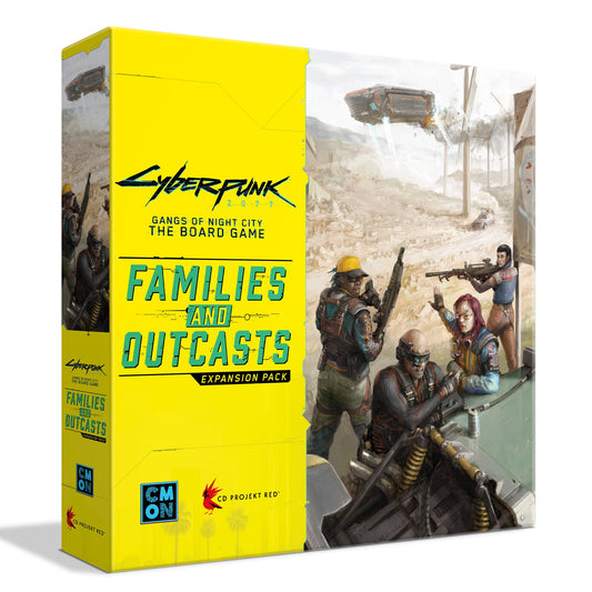 Cyberpunk 2077 Families and Outcasts Board Game EXPANSION - Bản mở rộng Board Game - CMON
